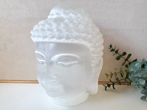 Selenite Buddha || Showpiece