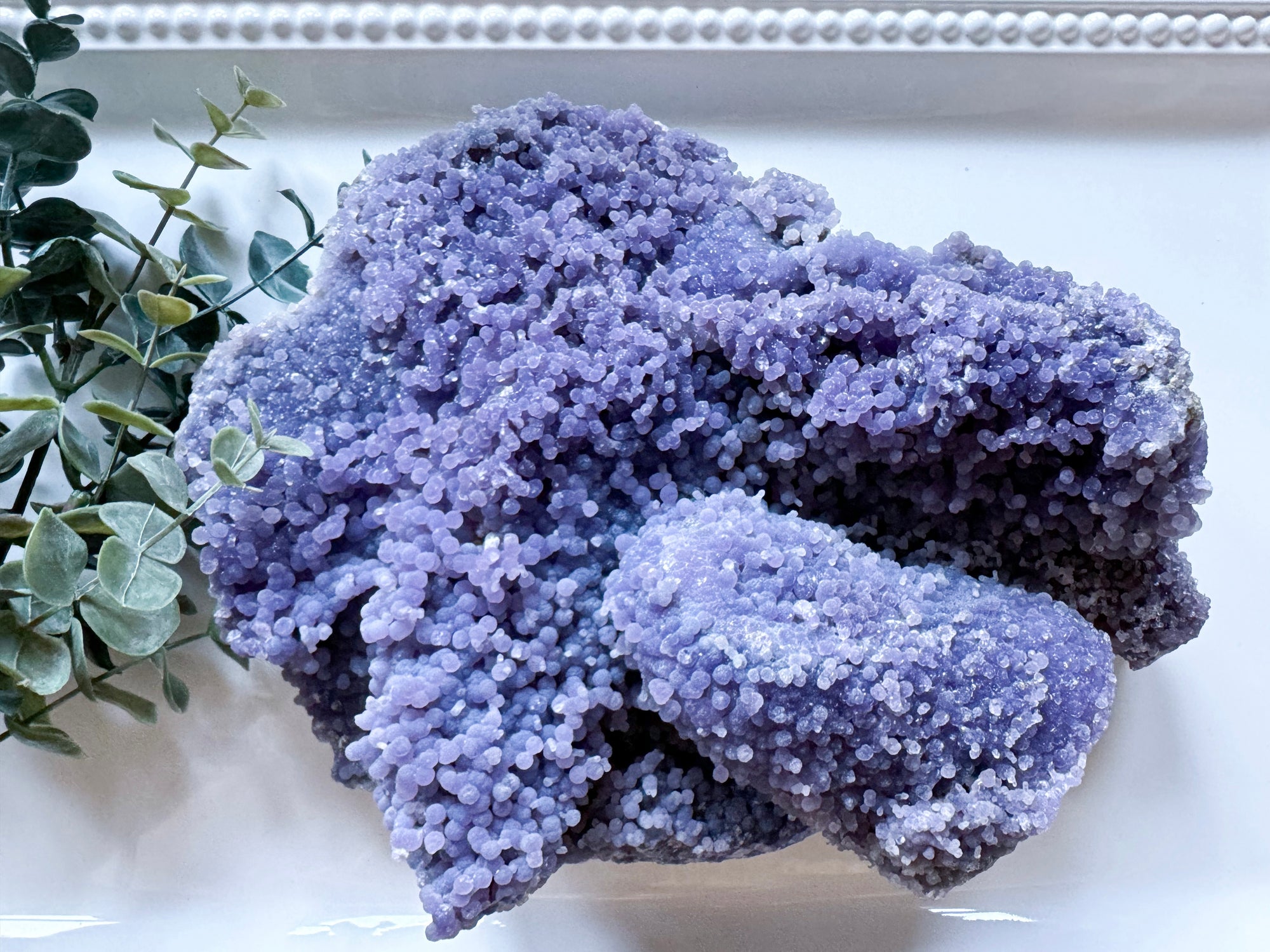 Grape Agate Cluster || Showpiece