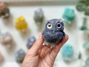 Crystal Chip Resin Owl