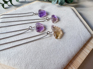 Ametrine Mini Butterfly Sterling Necklace