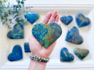 Azurite Polished Heart