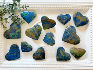 Azurite Polished Heart