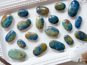 Azurite Polished Palm Stones