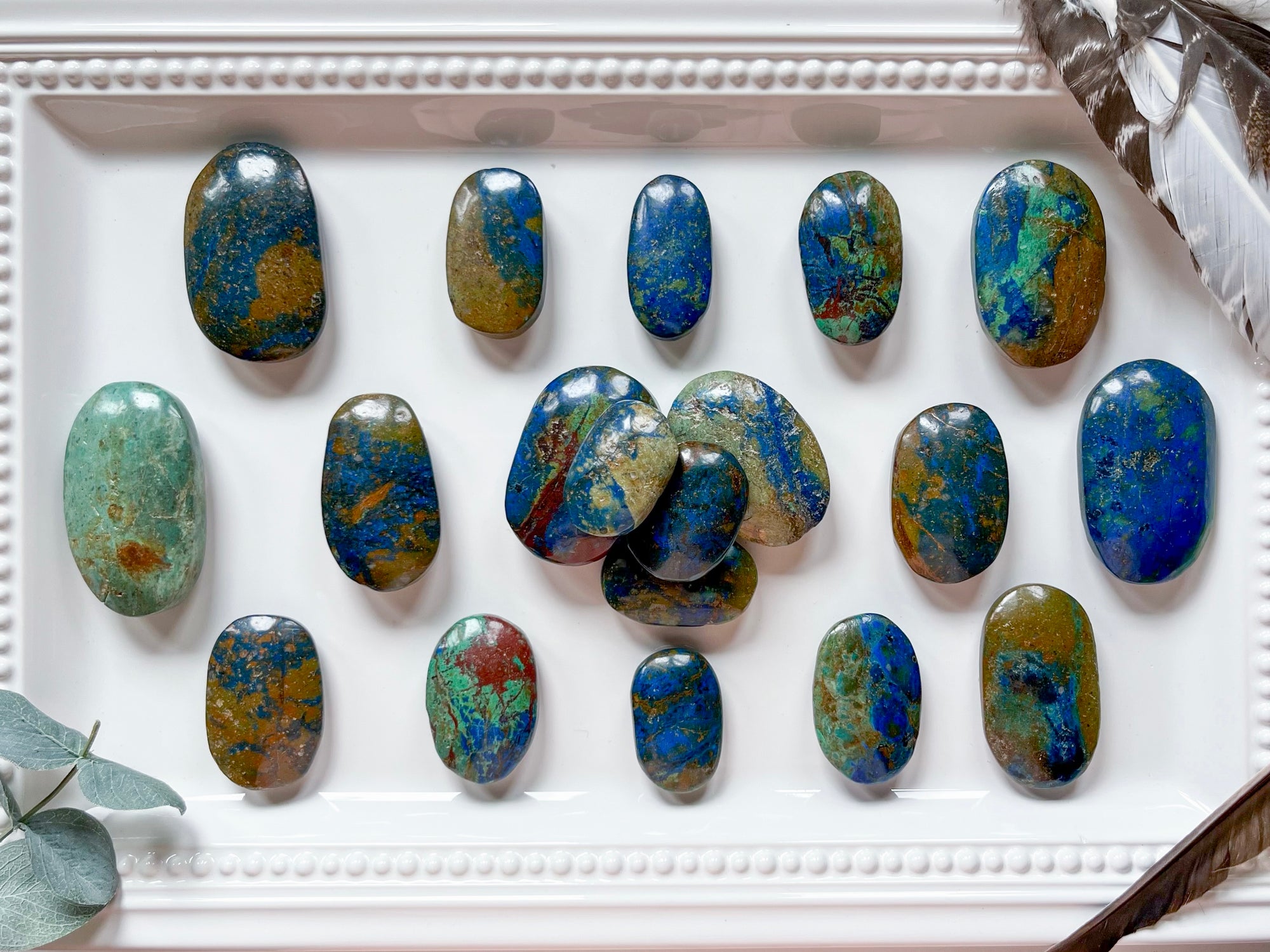 Azurite Polished Palm Stones