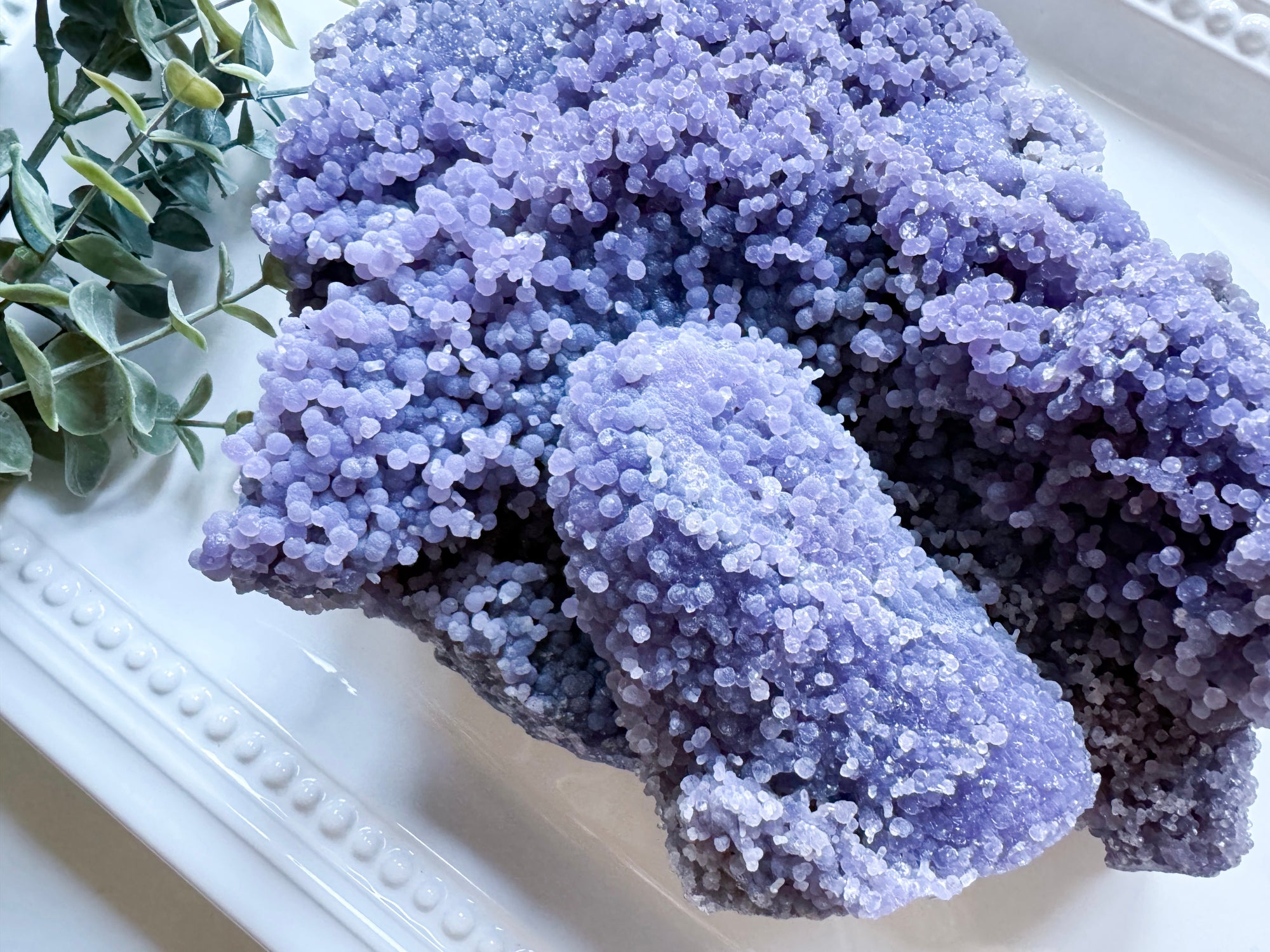 Grape Agate Cluster || Showpiece