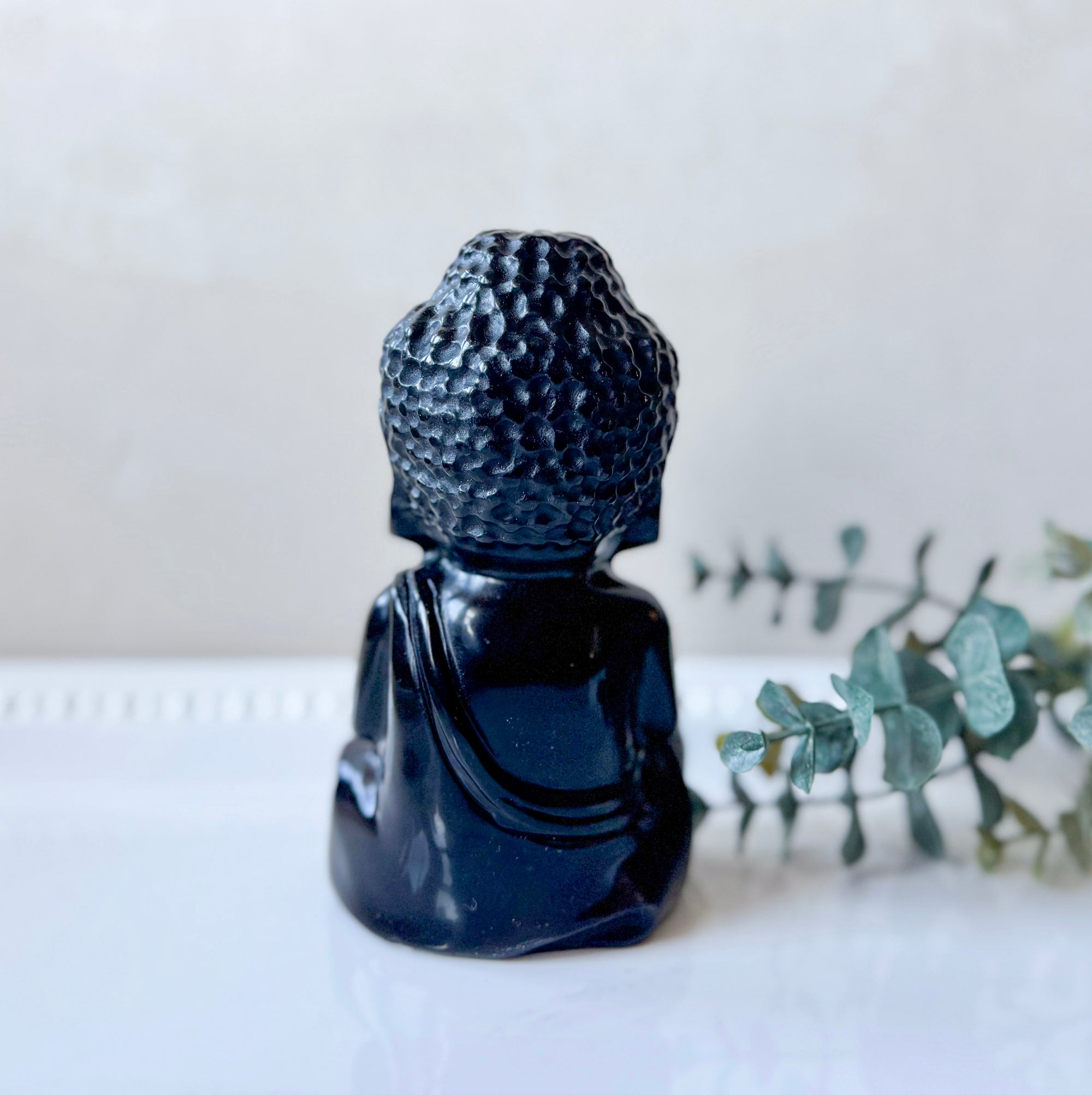 Black Obisidian Baby Buddha