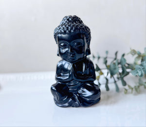 Black Obisidian Baby Buddha