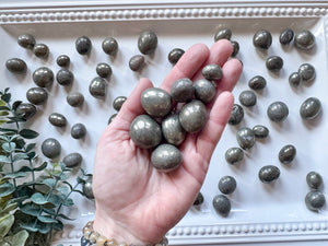 Brazilian Pyrite Round Tumbled Stone