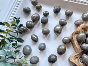 Brazilian Pyrite Round Tumbled Stone