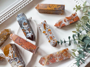 Brecciated Jasper in Agate Tower