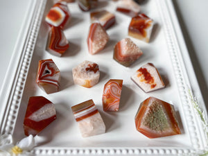 Carnelian Faceted Free Form