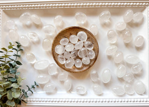 Clear Quartz Round Tumbled Stone