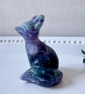 Crystal Fox Carving 