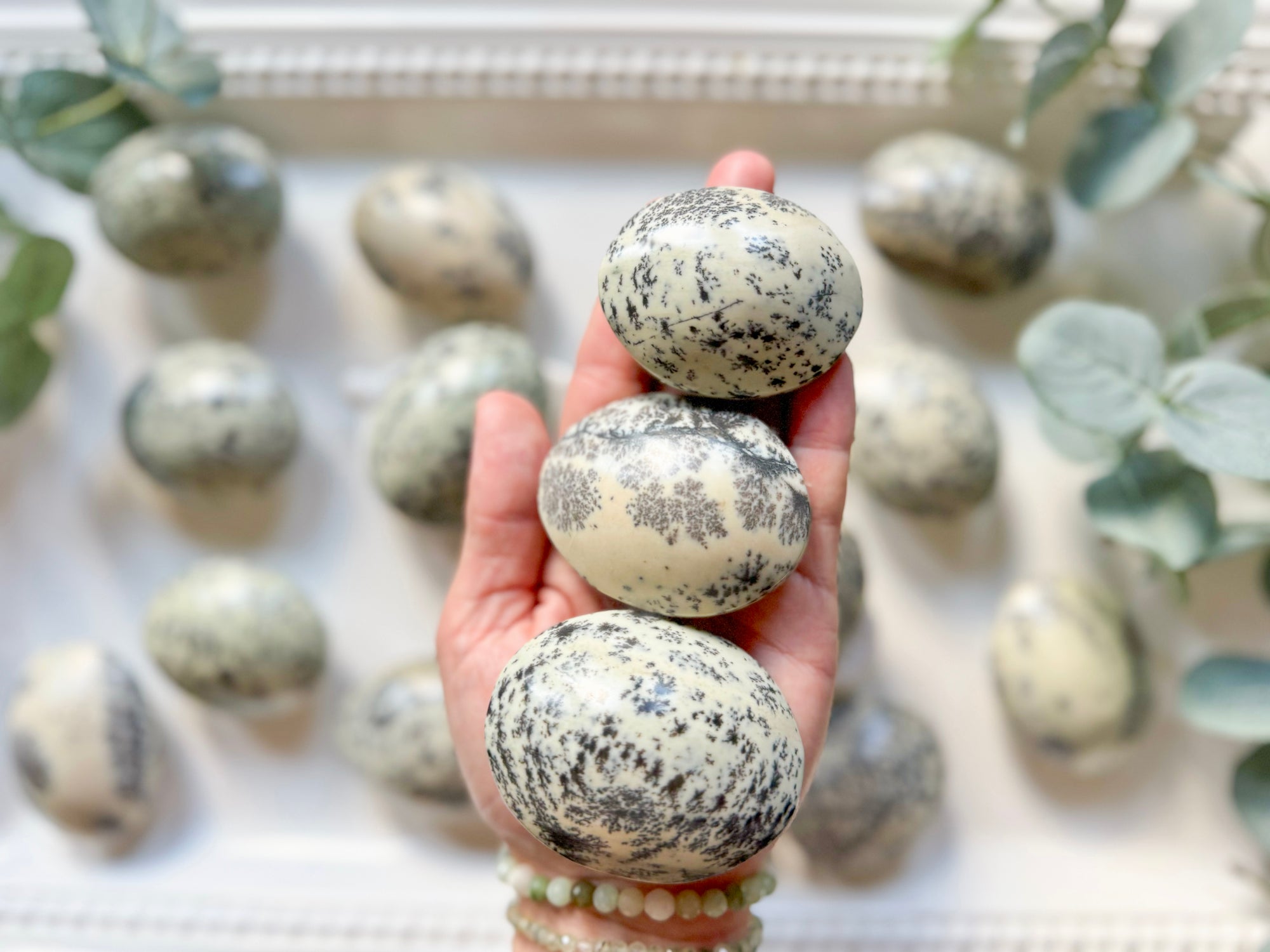 Dendritic Jade Palm Stone