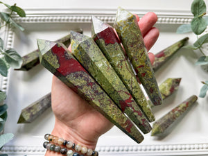 Dragon Blood Jasper Cut Base Wand