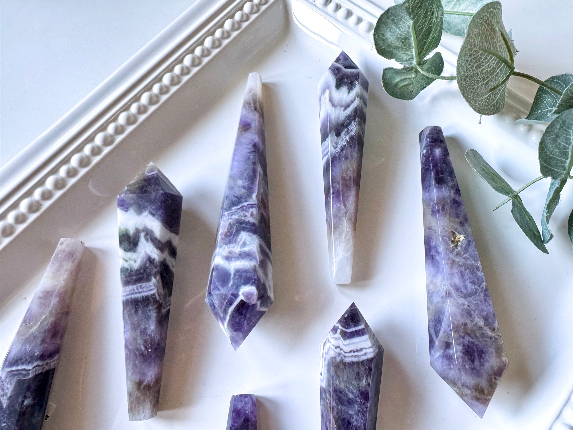 Dream (Chevron) Amethyst Cut Base Wand