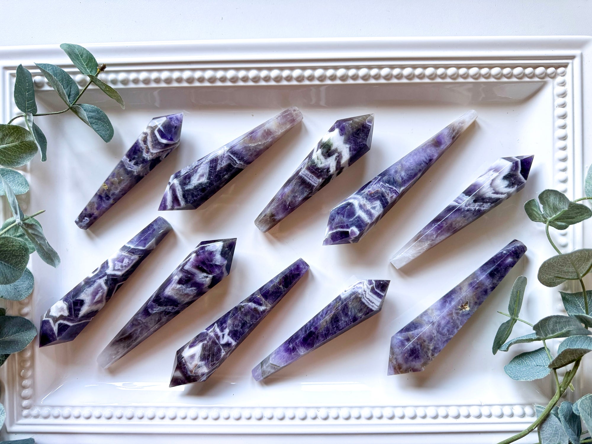 Dream (Chevron) Amethyst Cut Base Wand