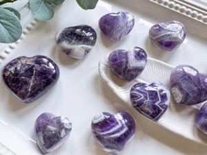 Dream (Chevron) Amethyst Heart