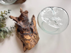 Drift Wood & Blown Glass Bowl