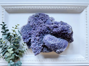 Grape Agate Cluster || Showpiece