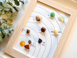 Framed Crystal Tumbled Stone Art - Intergalactic