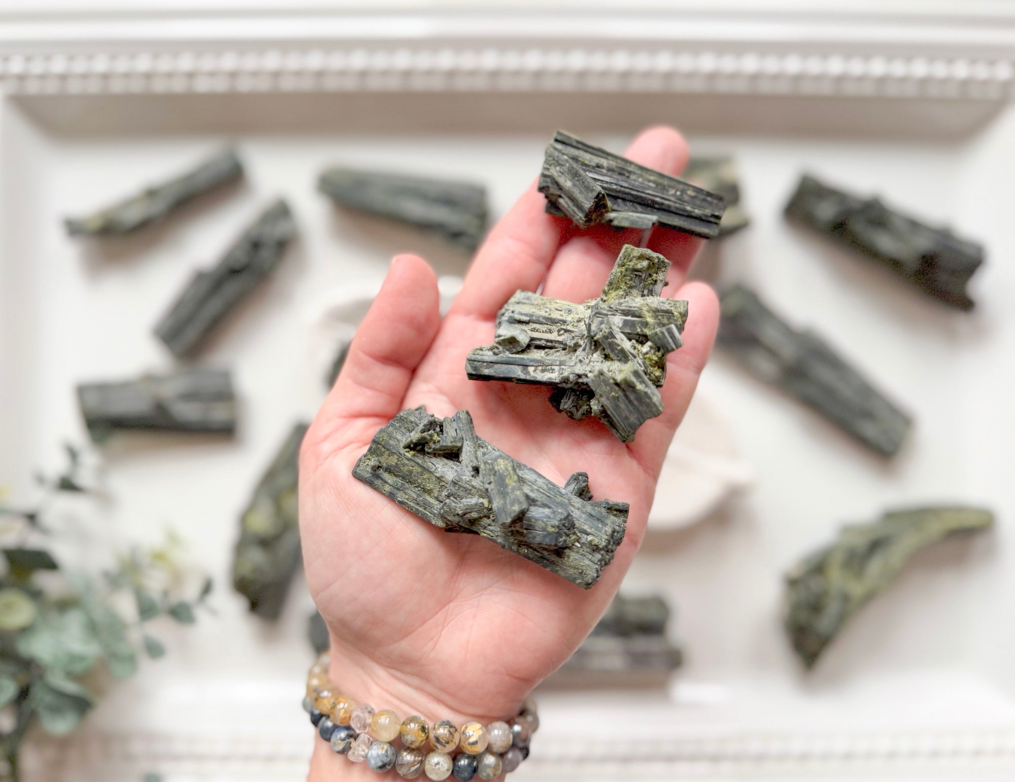 Green Tourmaline Raw Sticks