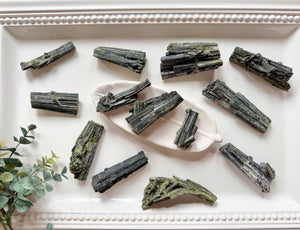 Green Tourmaline Raw Sticks