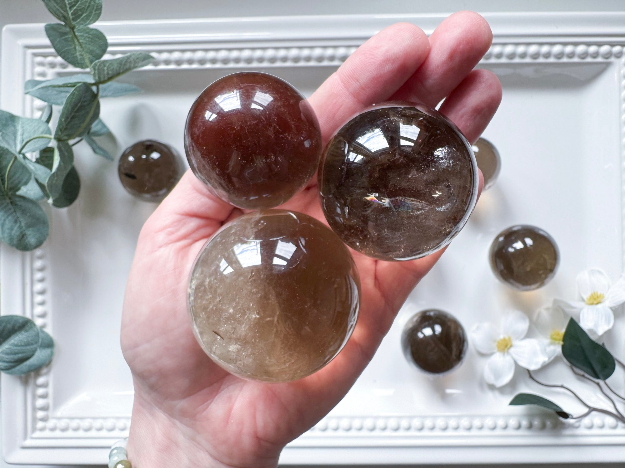 Smoky Quartz Sphere || Small