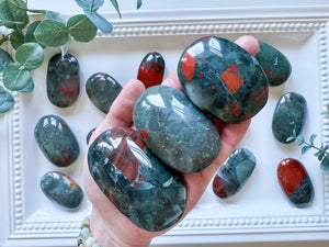 Bloodstone Palm Stone || Africa