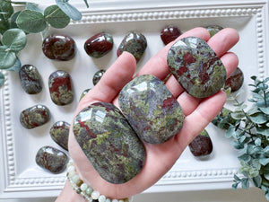 Dragon Blood Jasper Palm Stone