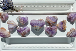 Amethyst & Agate Polished Heart