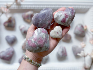 Pink Tourmaline Heart