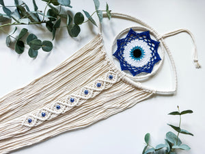 Evil Eye Macrame Dreamcatcher