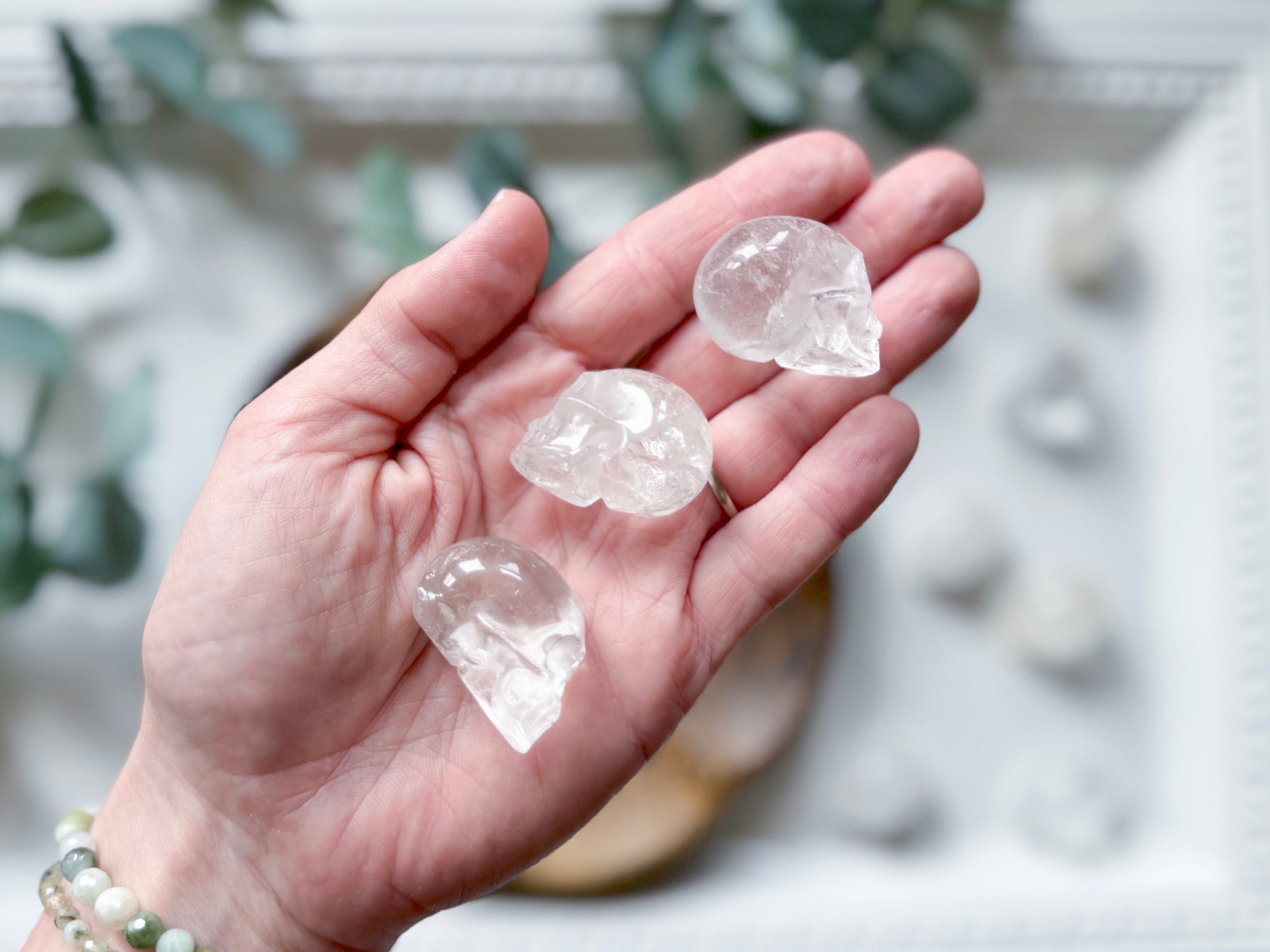 Mini Clear Quartz Skull