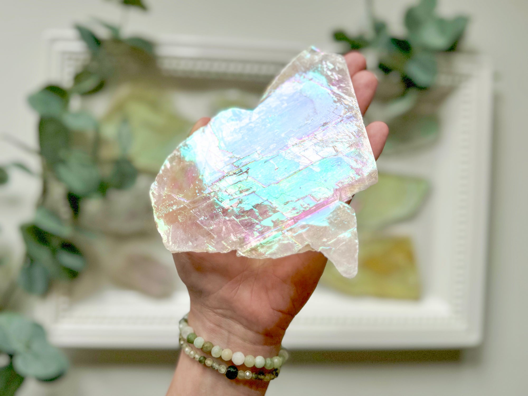 Aura Raw Selenite Plate