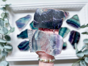 Fluorite Raw & Polished Slab