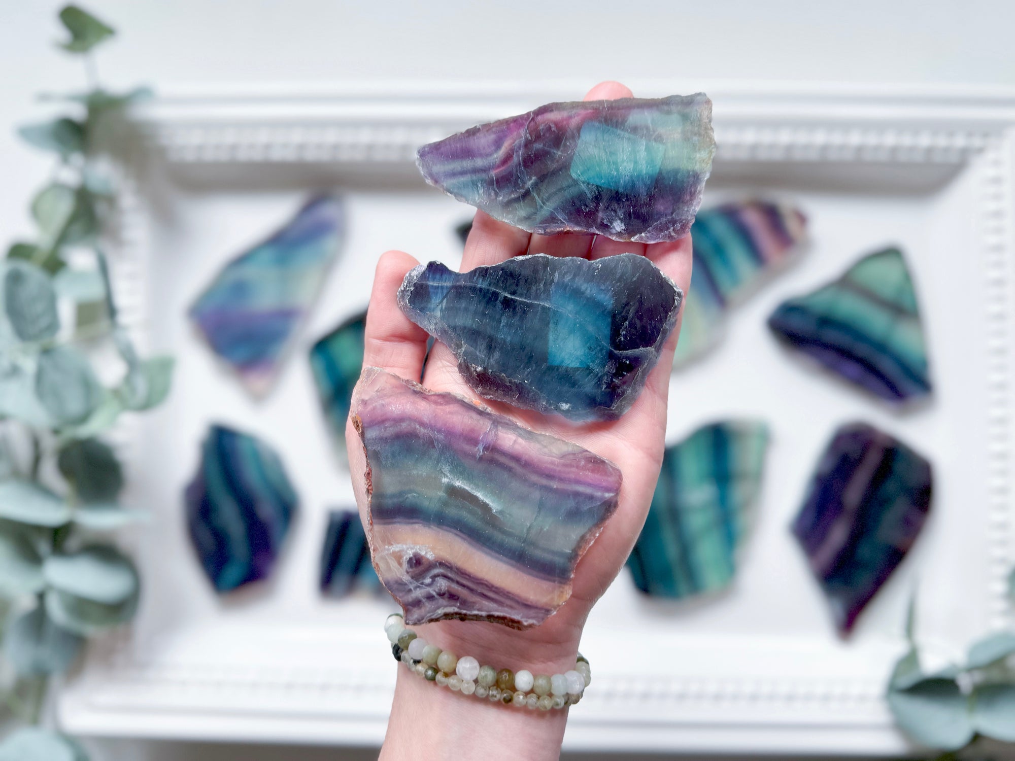 Fluorite Raw & Polished Slab