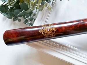 24" Hand Carved Rosewood Single Flute || E Note 440Hz