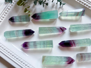 Watermelon Fluorite Tower