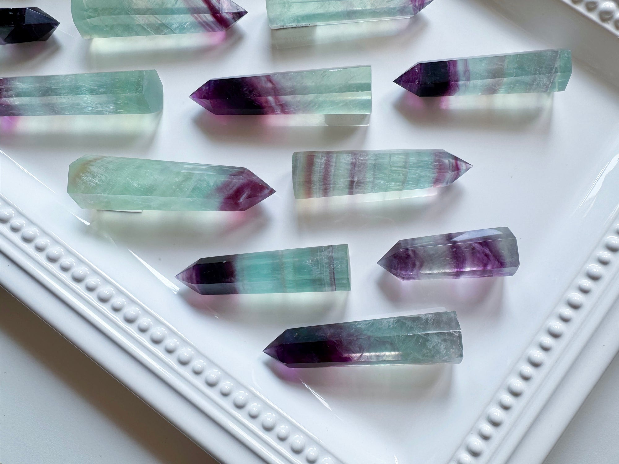 Watermelon Fluorite Tower