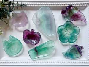 Fluorite Trinket Bowls || Assorted Shapes