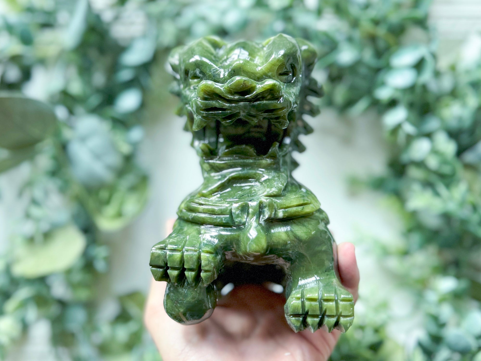 Jade Foo Dog Carving