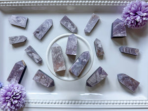 Purple Mica Lepidolite Tower