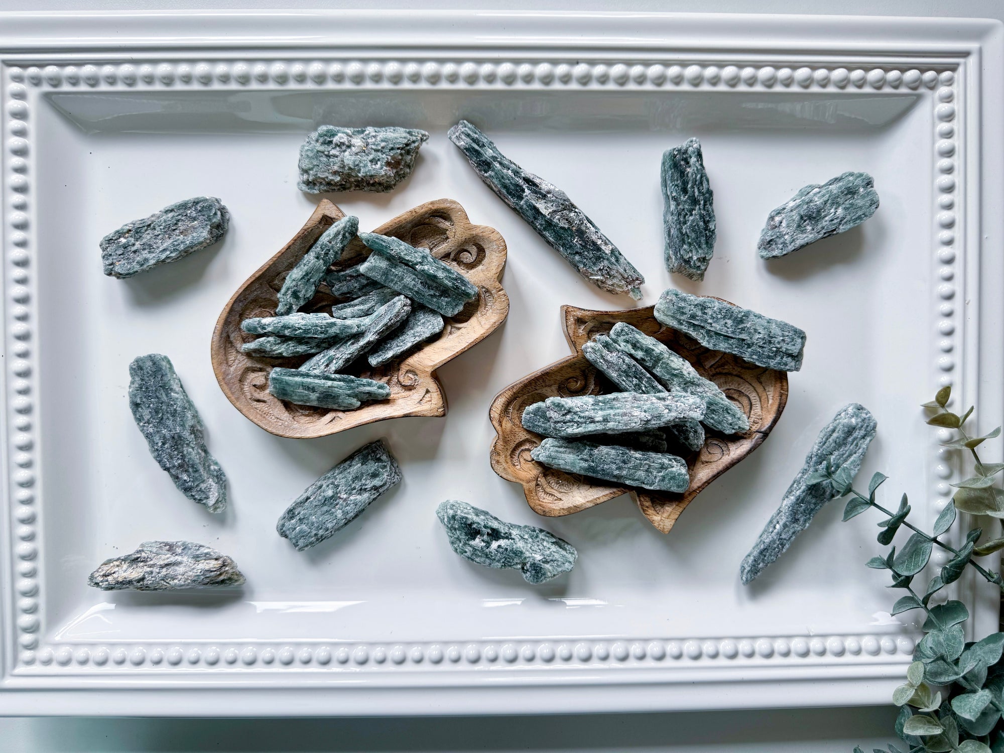 Raw Green Kyanite Blades