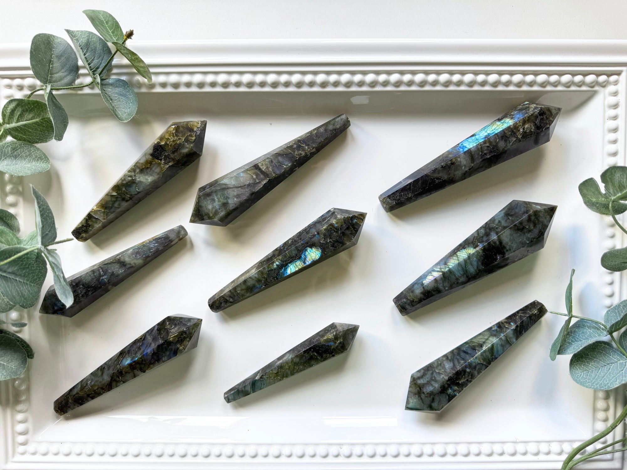 Labradorite Cut Base Wand