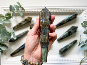 Labradorite Cut Base Wand