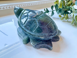 Labradorite Turtle Carving