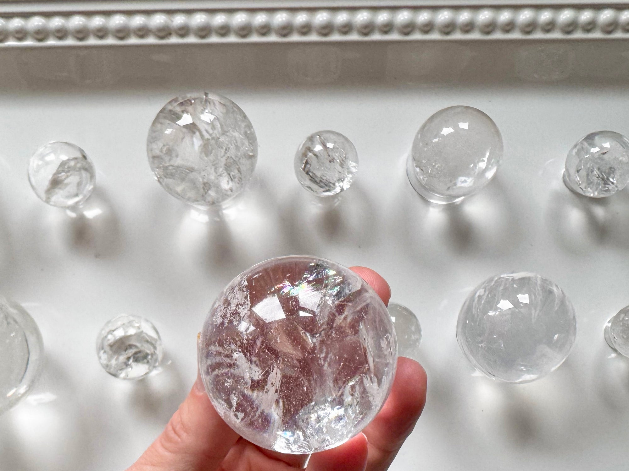 Lemurian Quartz Sphere || Brazil