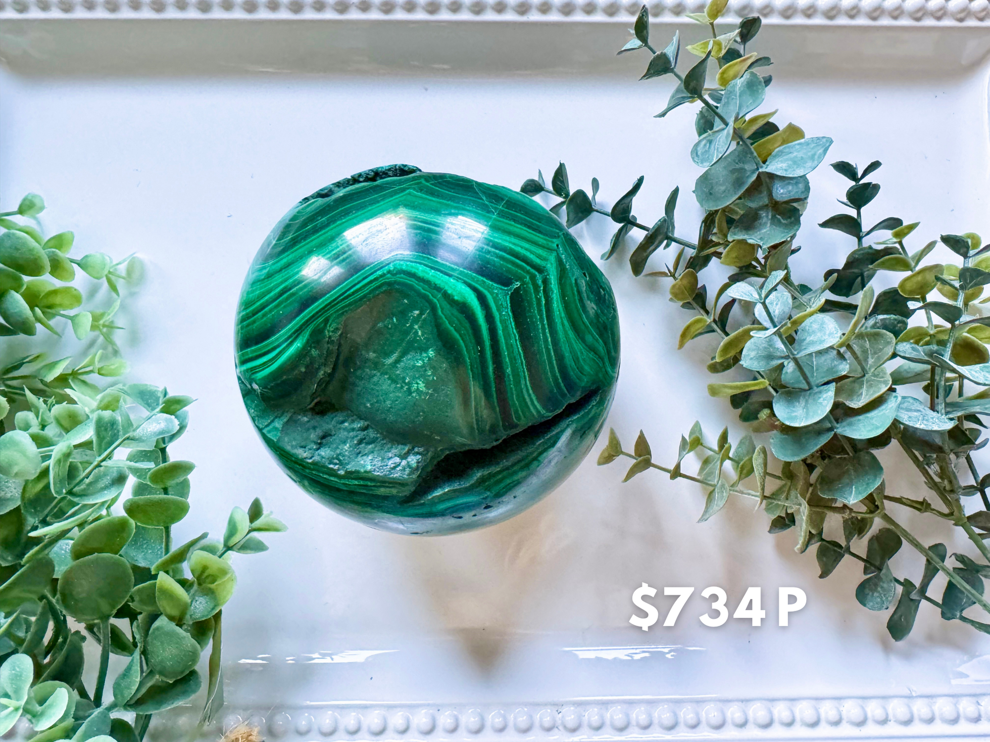 Malachite Sphere 734P