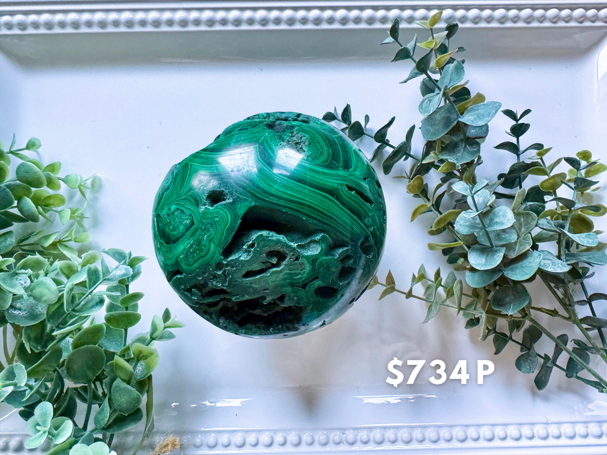 Malachite Sphere 734P